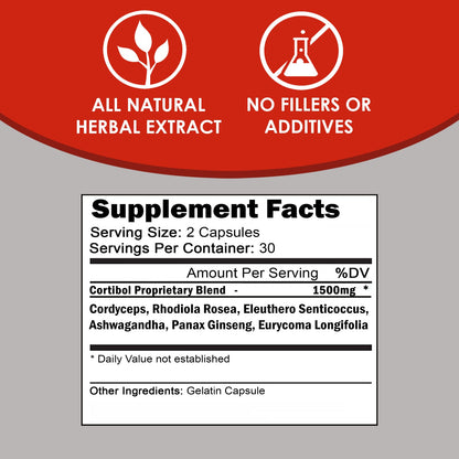 VH Nutrition CORTIBOL | Cortisol Manager* Supplement | Maximum Strength Adrenal VH NutritionBuy Supplements Australia