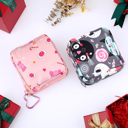 Abeillo 2Pcs Period Bag with Heart Carbiner, Sanitary Pad Storage Bag Samll Period Pouch AbeilloBuy Supplements Australia