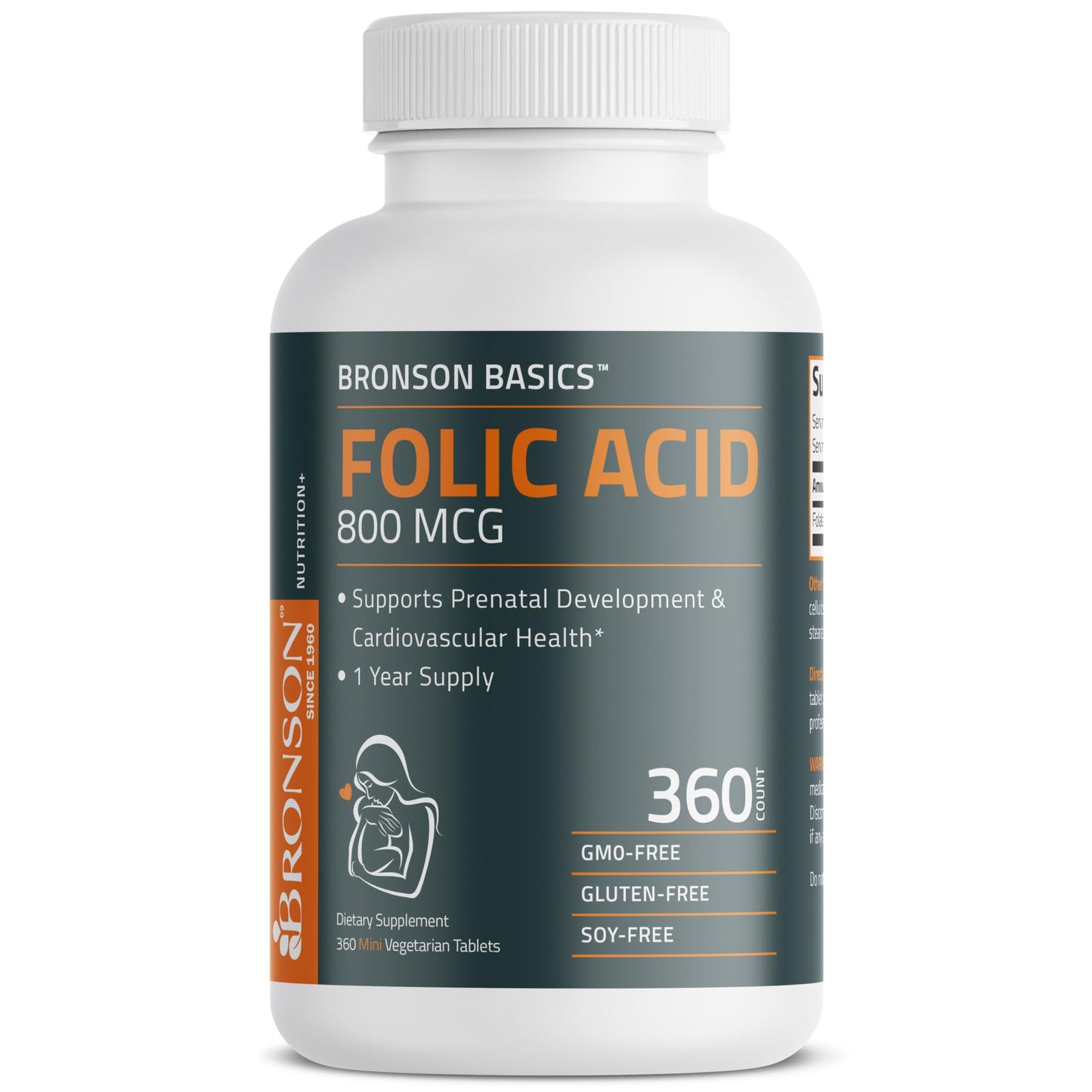 Bronson Folic Acid 800 MCG Supports Prenatal Development, 1 Year Supply, Non-GMO BronsonBuy Supplements Australia
