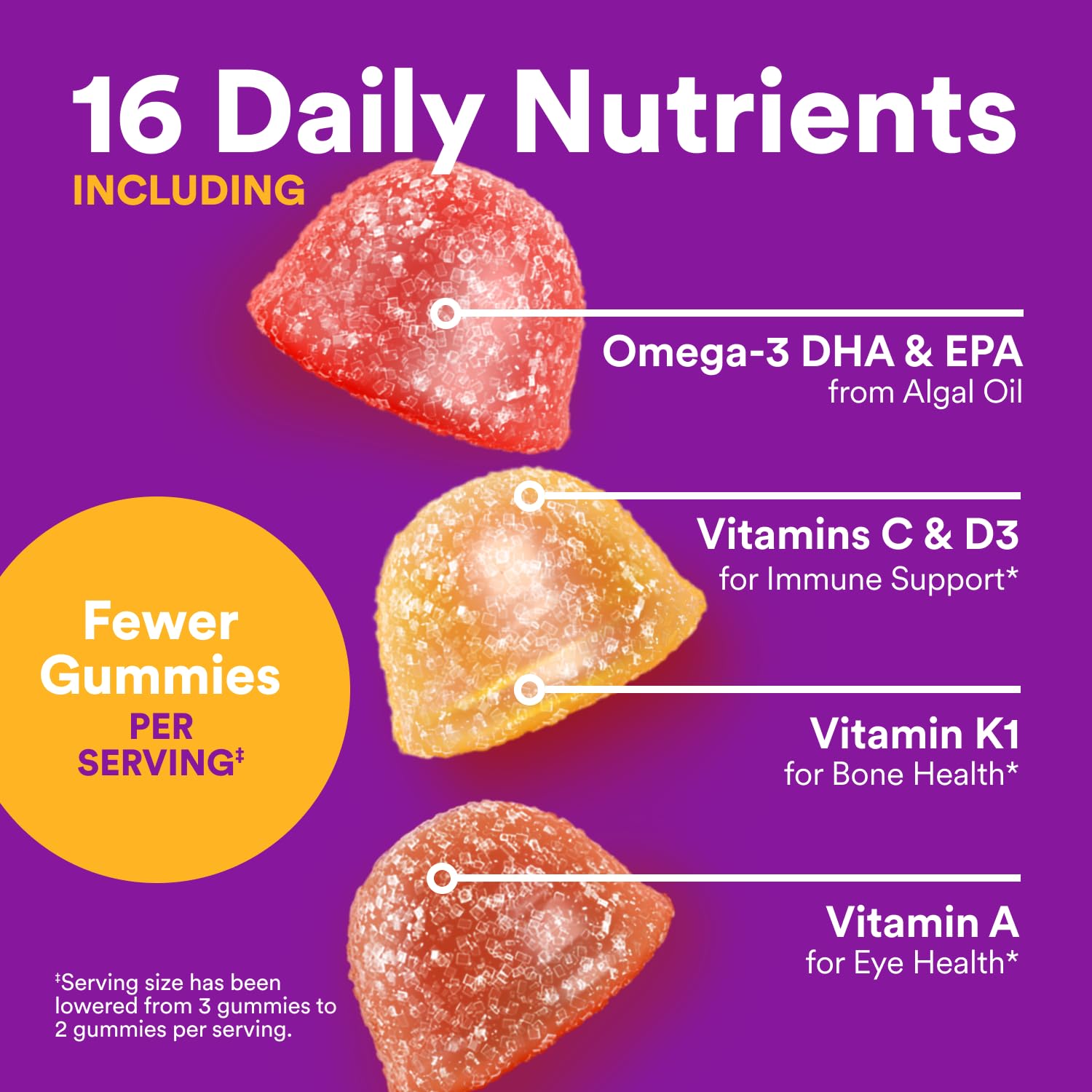 SmartyPants Toddler Multivitamin Gummies - Improved Formula: Omega 3 (DHA/EPA), Vitamins D3, C, Vitamin B12, B6, A, K & Zinc SmartyPantsBuy Supplements Australia