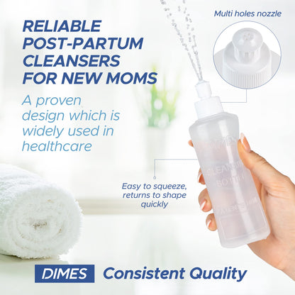 Dimes Perineal Lavette Irrigation Bottle 8 oz (Pack of 3). - Peri Bottle for Postpartum Care DimesBuy Supplements Australia