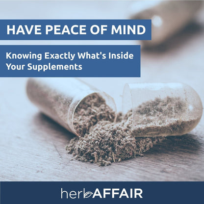 Herb Affair Clear Empty Gelatin Capsules Size 1-1000 Count – Holds 300-600mg - Great for Dogs and Kids Medication - Works with Most Capsule Fillers Herb AffairBuy Supplements Australia