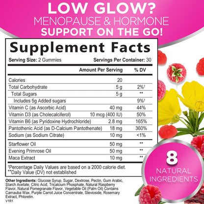 Nature's Glow Menopause Relief Vitamin Gummy for Women - Effective Menopause Nature's GlowBuy Supplements Australia