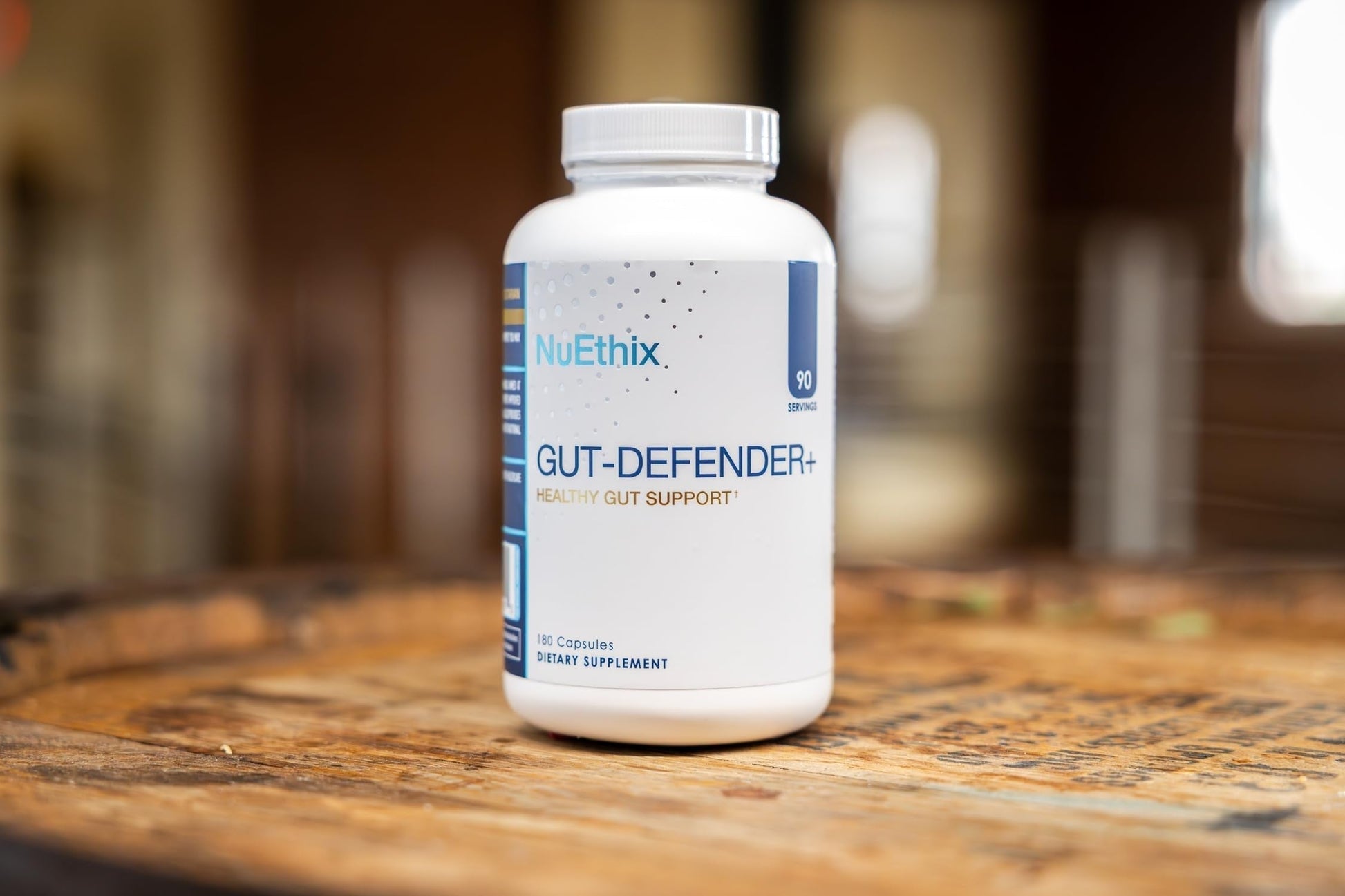 NuEthix Formulations Gut Defender+ Microbiome Balance Dietary Supplement, 180 Capsules, 90 Servings NuEthix FormulationsBuy Supplements Australia