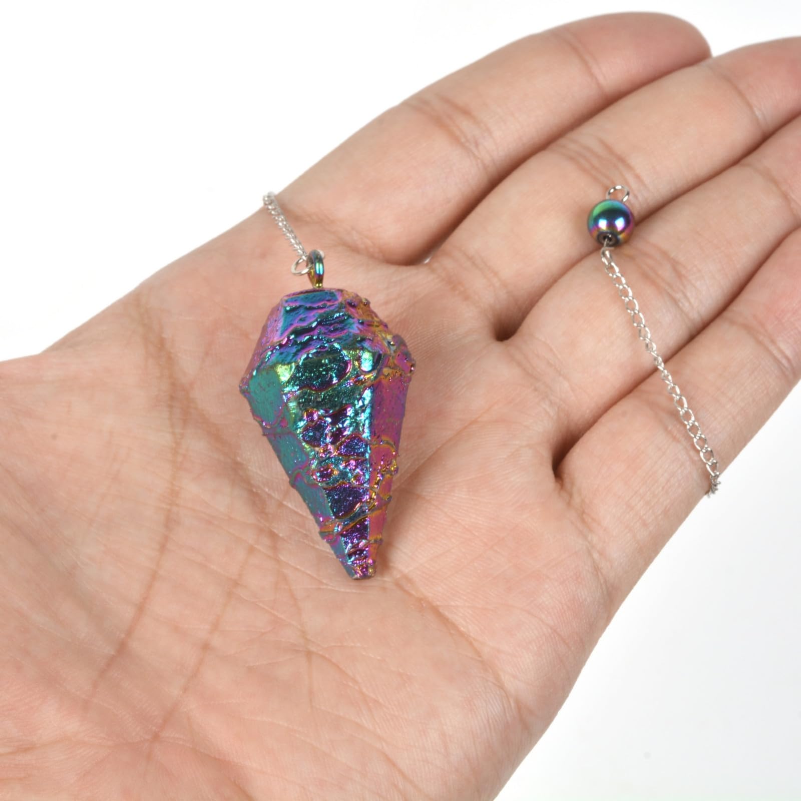 JUSTINSTONES Metallic Rainbow Coated Dragon Blood Fossil Gemstone Rock Crystal Hexagonal JUSTINSTONESBuy Supplements Australia