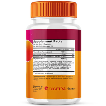 (2 Pack) Glycetra Capsules, Glycetra Blood Support Supplement Advanced Formula Premium Blend All Natural Balance Flow, Glicetra Pills Maximum Strength Glycogen Support Health Wellness Review (120 Ct) VitaluxaBuy Supplements Australia