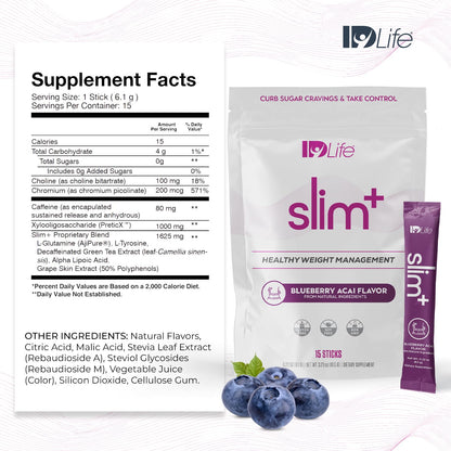 IDLife Slim+ - Weight Management Supplement - Easy to Prepare Delicious Blueberry Acai IDLifeBuy Supplements Australia