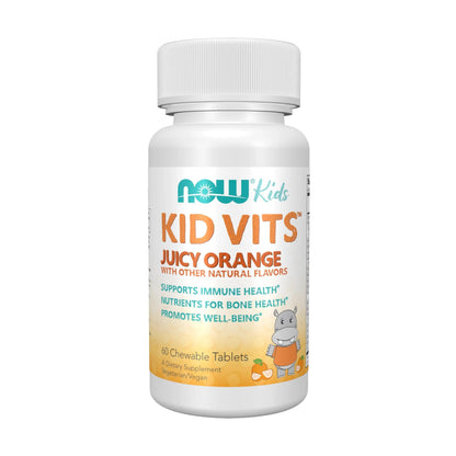 Now Kids Supplements, Kid Vits Multivitamin, Juicy Orange, 60 Chewable Tablets NOW Foods