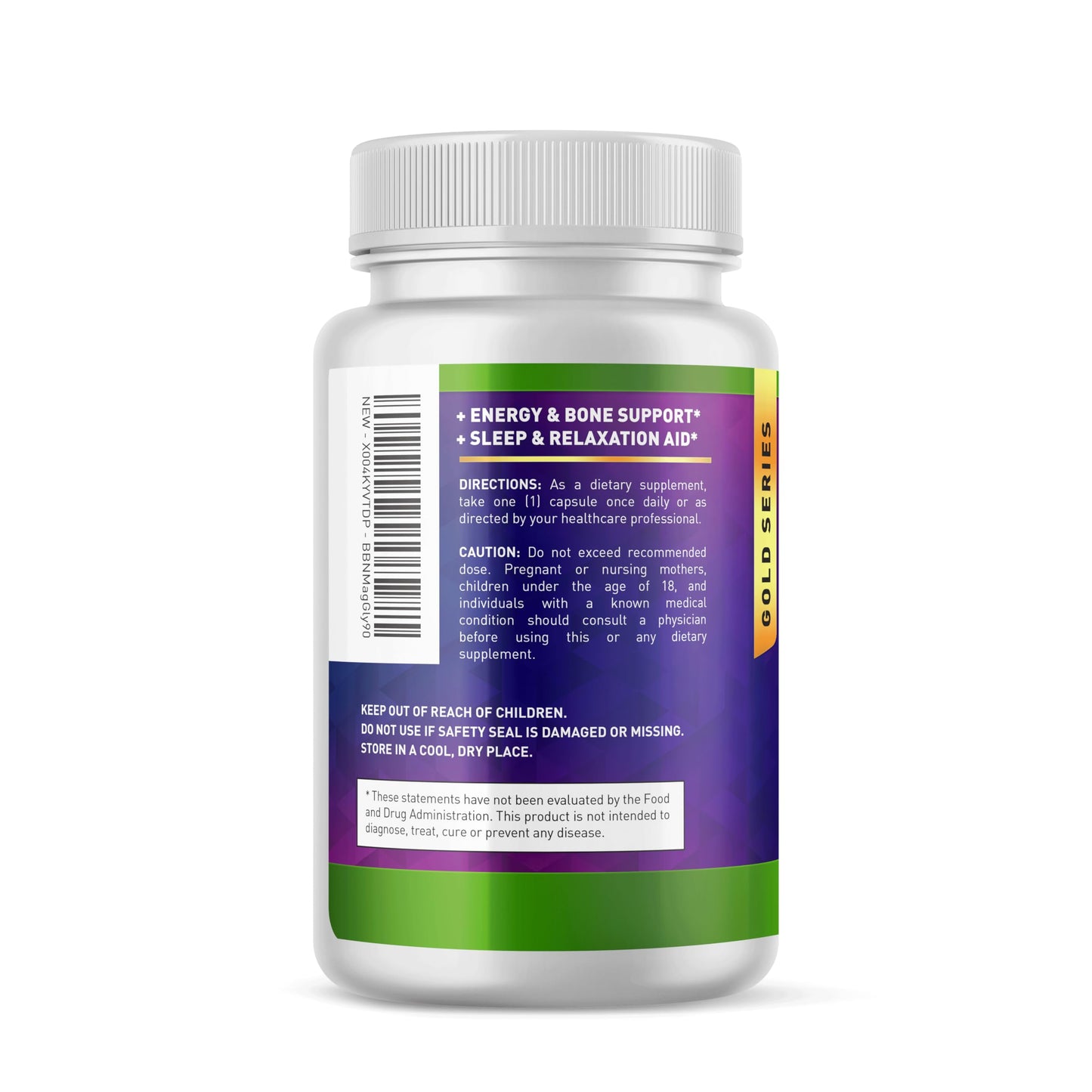 Built By Nature Magnesium Glycinate - Chelated for High Absorption – Supplement to Support Sleep, Muscle, Heart & Nerve Health - 120 mg Magnesium per Serving/Capsule - 90 Capsules Built by NatureBuy Supplements Australia