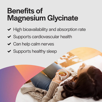 PureFormulas Magnesium Glycinate 100 mg Daily Support for Stress, Nerves, Sleep, Muscles, Metabolism Pure Magnesium Glycinate Supplement for Women and Men Magnesio Non-GMO 120 Tablets PureFormulasBuy Supplements Australia