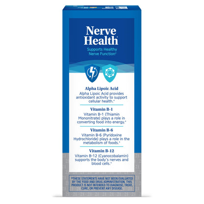 21st Century Nerve Health Tablets (30 Count), Alpha Lipoic Acid 300mg, B1, B6, & B12 Vitamins for Nerve Function Support, Antioxidant ALA Supplement, Gluten Free. Non-GMO, & Vegan 21st CenturyBuy Supplements Australia