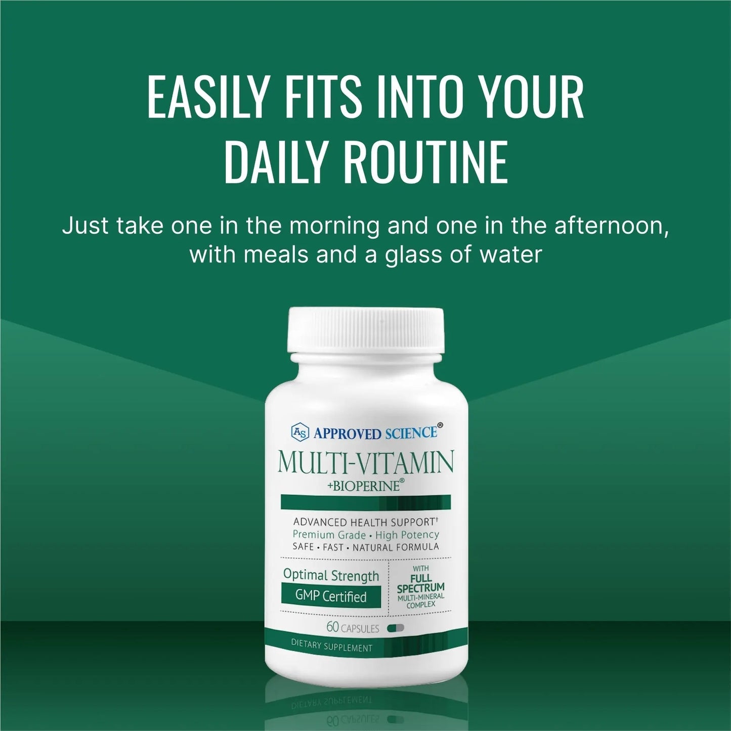 Approved Science Multi-Vitamin - with Full-Spectrum B-Vitamins, Green Tea, Lutein, Lycopene, Zeaxanthin, BioPerine Approved Science