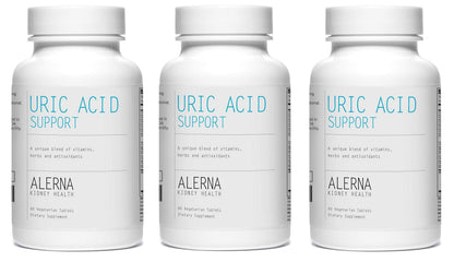 Alerna Kidney Health Uric Acid Support Supplement – Tart Cherry, Celery Seed, Turmeric, Quercetin – 60 Vegetarian Tablets (Pack of 3) Alerna Kidney HealthBuy Supplements Australia