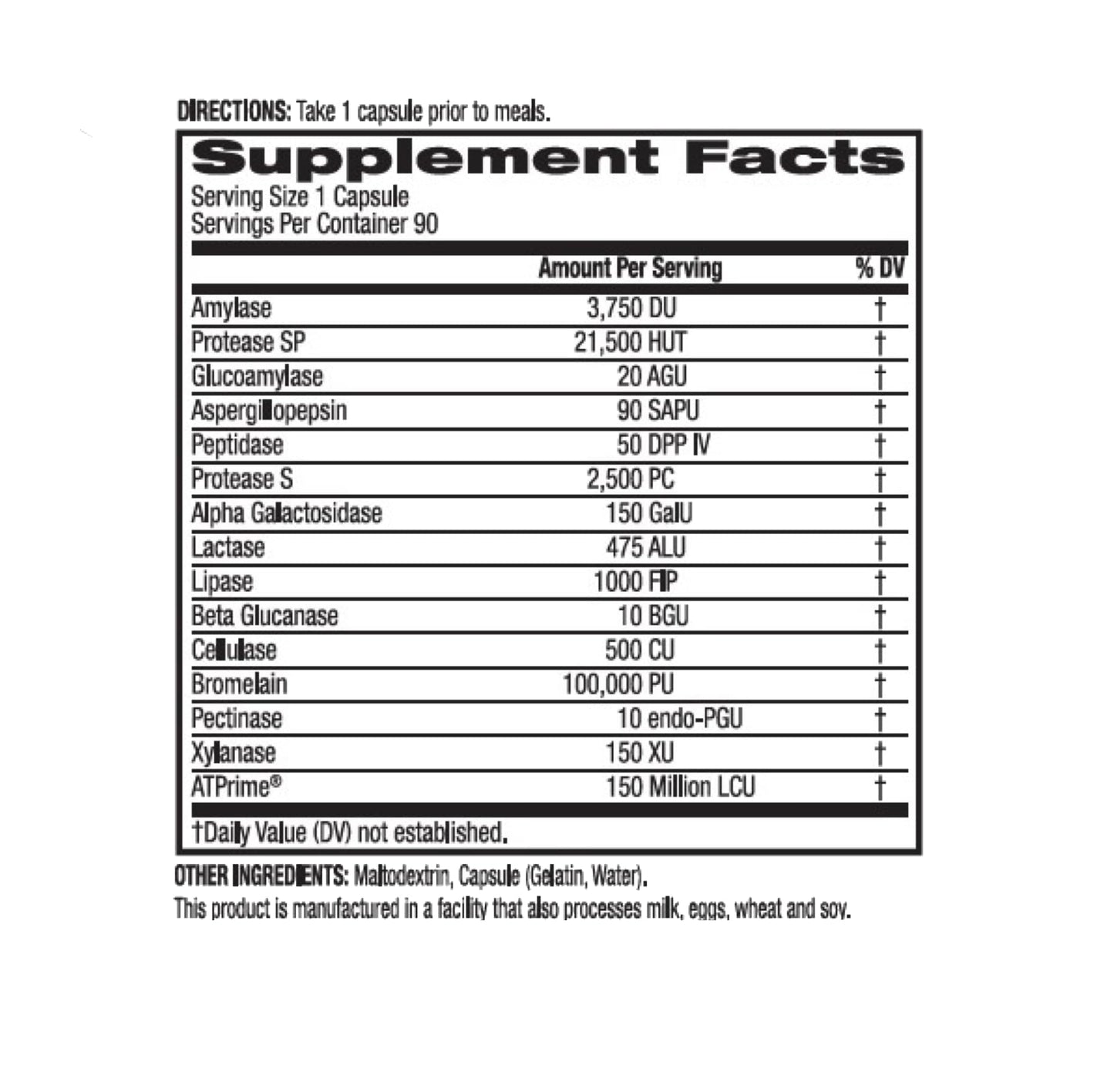 BioTrust AbsorbMax Broad Spectrum Digestive Enzyme Blend, Gluten Free, Non GMO, Digestive Support for Nutrient Digestion, Absorption and Periodic