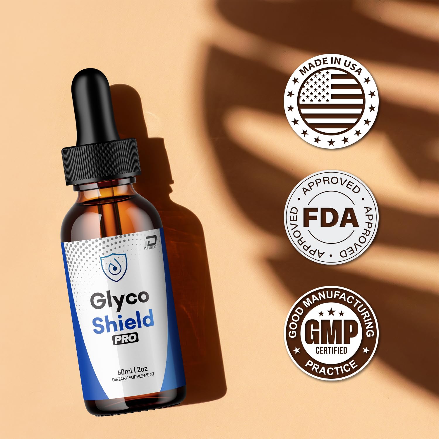 Indelo Glyco Shield Pro Healthy Formula – GlycoShield Pro All Natural Healthy Levels - Extra Strength Liquid, GlycoShieldPro Reviews (3 Pack – 3 Month Supply) IndeloBuy Supplements Australia