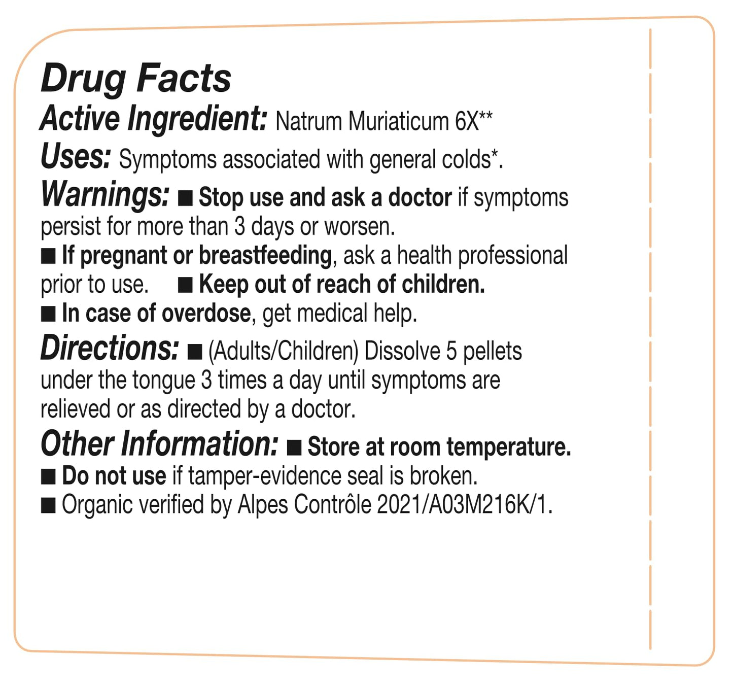 OLLOIS Natrum Muriaticum 6X, Cell Salt #9, Lactose-Free, Organic & Vegan, Kosher Certified OLLOÏSBuy Supplements Australia