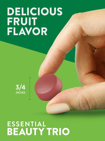Nature's Truth Hair Skin and Nails Gummies | 80 Count | 2500mcg of Biotin | Vegan, Non-GMO, Gluten Free Supplement