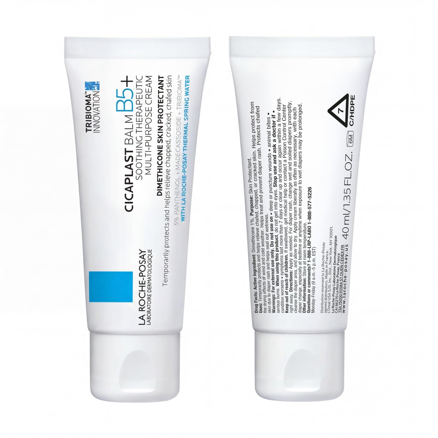 La Roche-Posay Cicaplast Balm B5, Healing Ointment and Soothing Therapeutic Multi Purpose Cream for Dry & Irritated Skin
