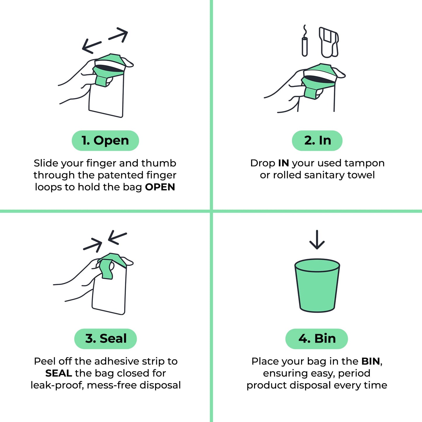 Fab Little Bag Starter Plus Pack - 45 Sanitary Disposal Bags Plus Recyclable Refill Pack Fab Little BagBuy Supplements Australia