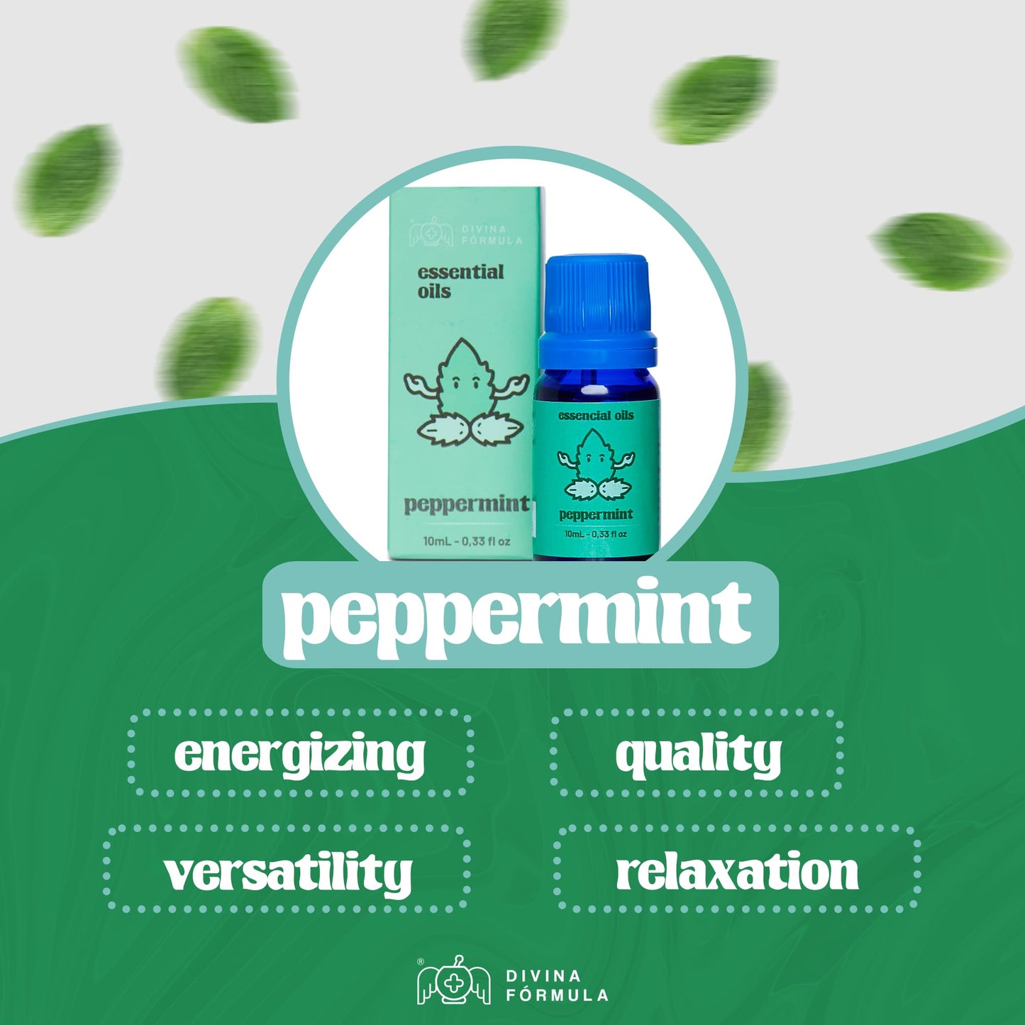 Divina Fórmula - 100% Pure Peppermint Essential Oil - Aromatherapy Oils, Essential Oils - Oil for Massage Divina FÓrmulaBuy Supplements Australia