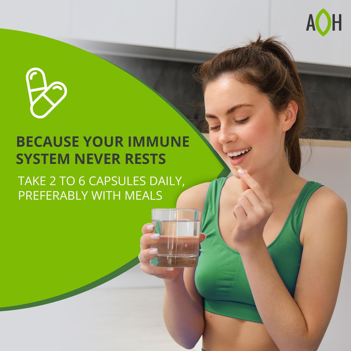 ADAPTOHEAL - Immuneheal – Adaptogen, Immune System Booster Supplement with Schisandra Chinensis, Ginseng and Mushroom Extract (90 Capsules) ADAPTOHEALBuy Supplements Australia