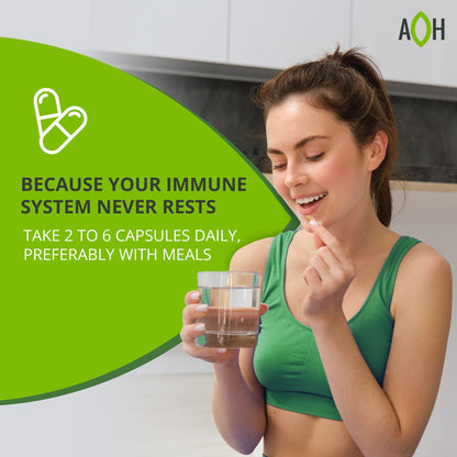 ADAPTOHEAL - Immuneheal – Adaptogen, Immune System Booster Supplement with Schisandra Chinensis, Ginseng and Mushroom Extract (90 Capsules) ADAPTOHEALBuy Supplements Australia