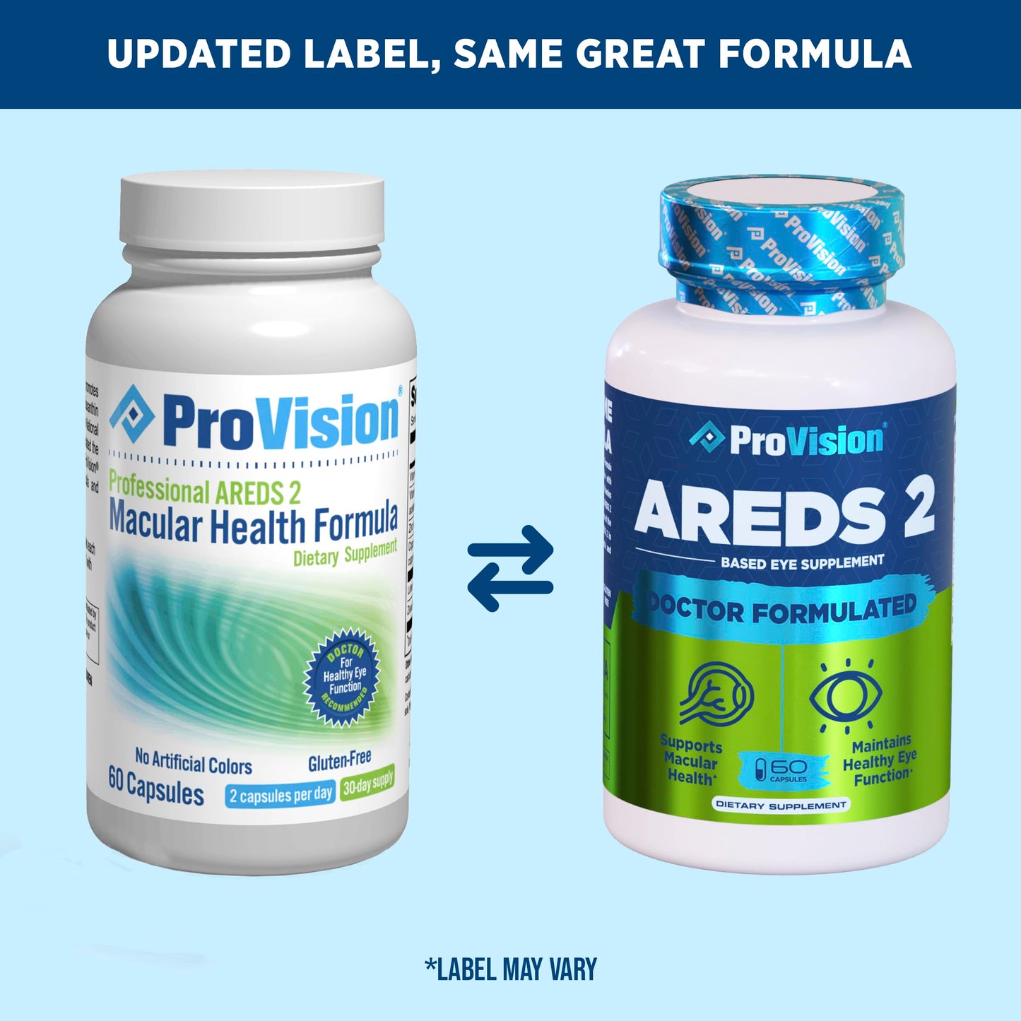 Provision AREDS 2 Eye Vitamins - Enhance Vision Supplements - Lutein Zeaxanthin Vision Complex - 60 Eye Supplement Capsules ProVisionBuy Supplements Australia