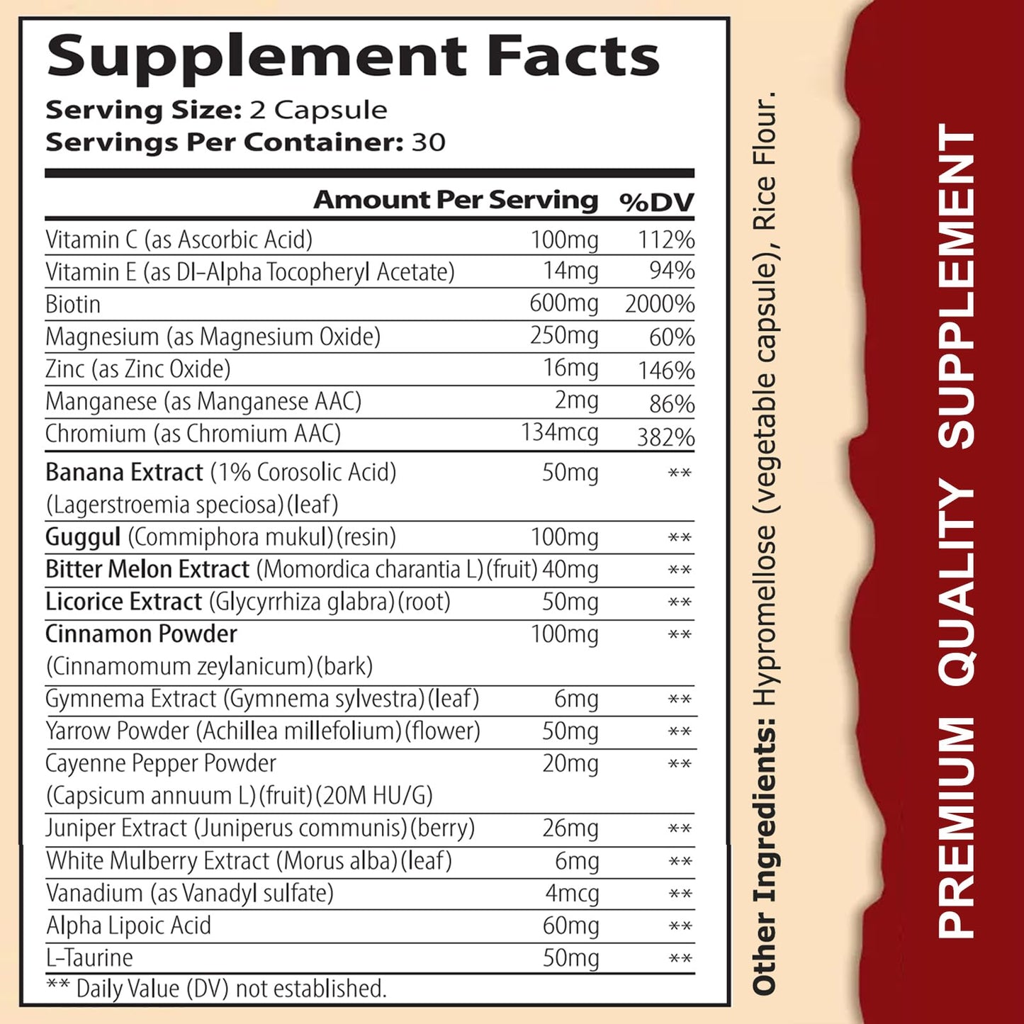 WINYEL Blood Sugar Complex Supplement - with Cinnamon, Bitter Melon, Chromium, Mulberry, Alpha Lipoic Acid, 60 Capsules WINYELBuy Supplements Australia