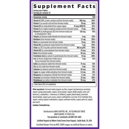 New Chapter Tiny Tabs Multivitamin with 20+ Nutrients for Immune, Cellular Energy & Stress Support, Including Vitamin D3 + B Vitamins, 192 Count New ChapterBuy Supplements Australia