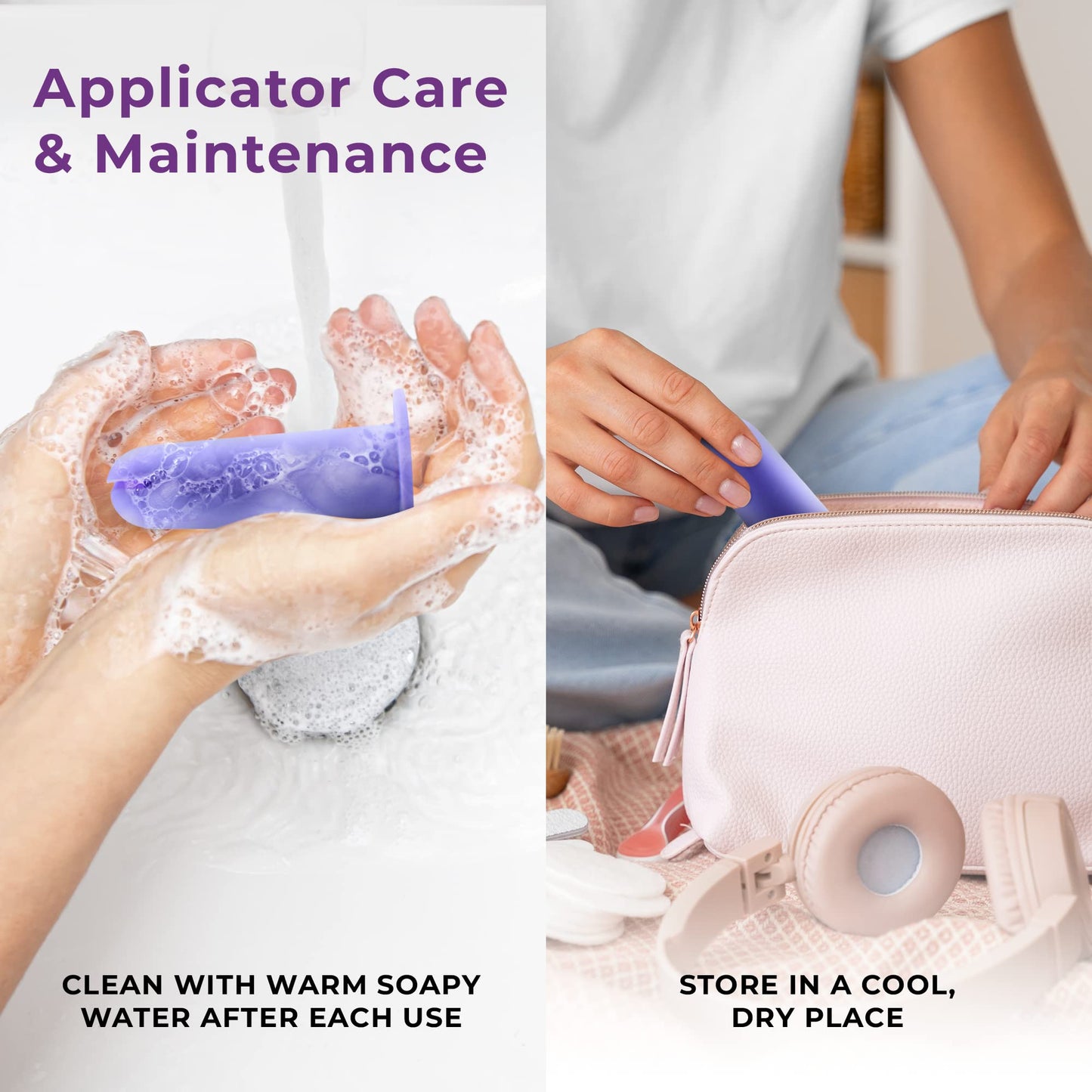 Ecoblossom Menstrual Cup Applicator Tool - Comfortable & Easy Insertion - Compatible EcoBlossomBuy Supplements Australia