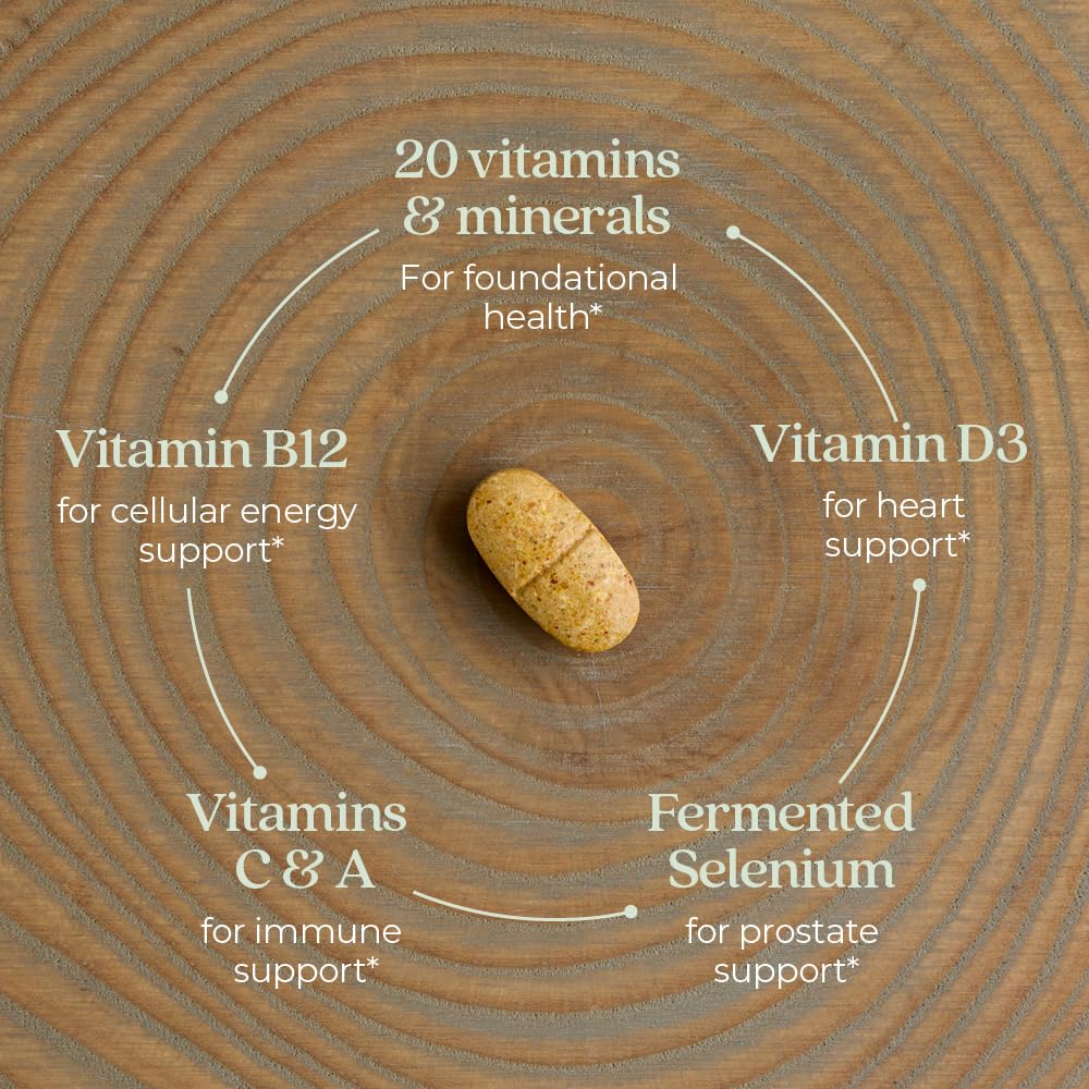 New Chapter Men’s Multivitamin 40+, Extra B6 & B12, D3, Vitamin C & Zinc, Immune, Heart, Cellular Energy, and Brain Health New ChapterBuy Supplements Australia