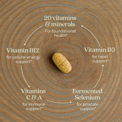 New Chapter Men’s Multivitamin 40+, Extra B6 & B12, D3, Vitamin C & Zinc, Immune, Heart, Cellular Energy, and Brain Health New ChapterBuy Supplements Australia