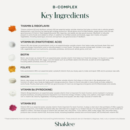Shaklee - B-Complex- The Ultimate Energy Boost with Patented Bioactivated Absorption System™ - B Vitamins for Enhanced Well-Being ShakleeBuy Supplements Australia