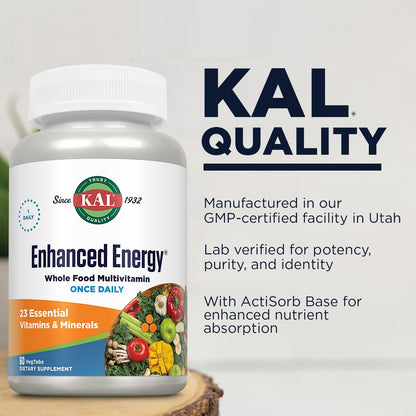 KAL Enhanced Energy Tablets, 60 Count KALBuy Supplements Australia