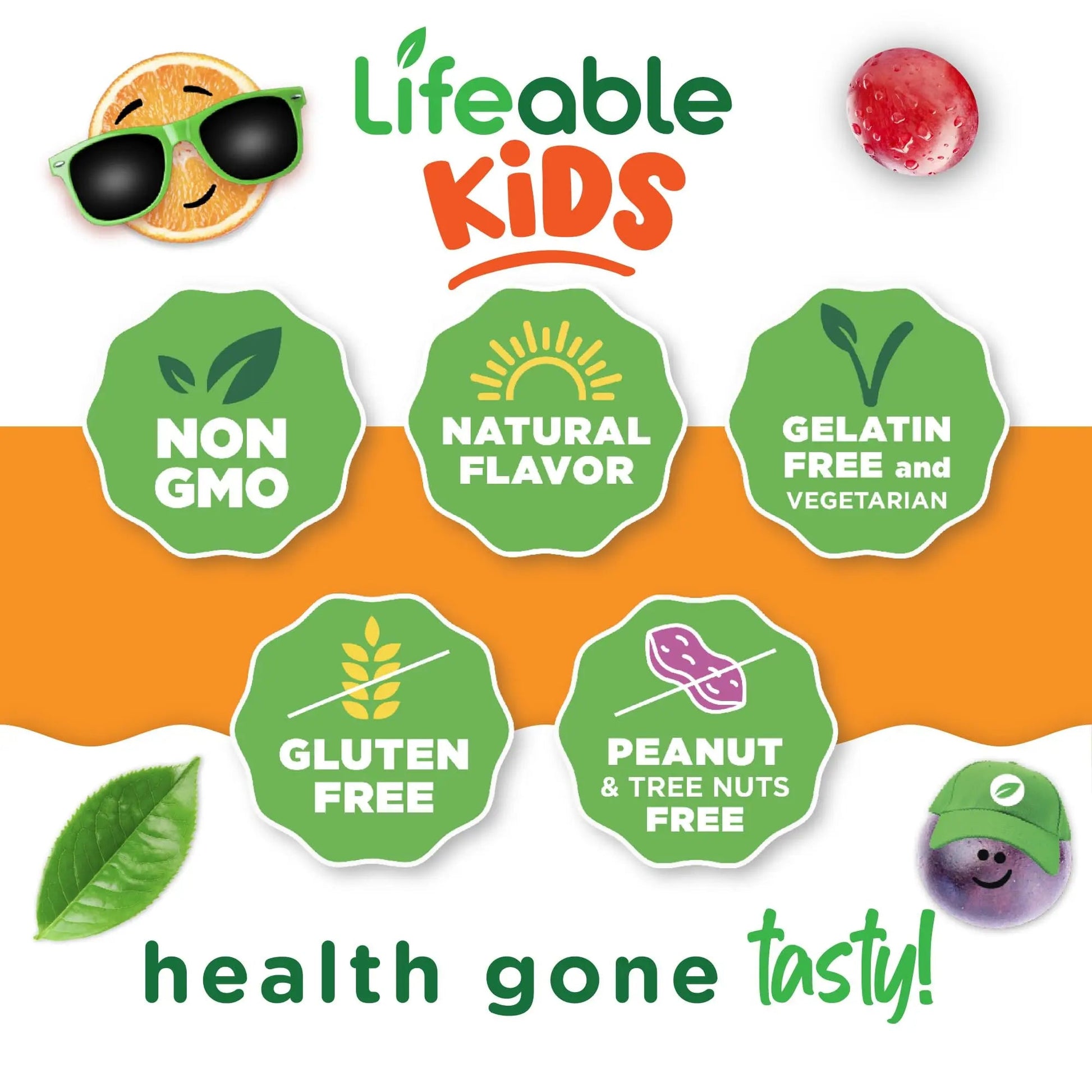 Lifeable Kids Multivitamin with Iron Gummies | Great Tasting Vitamins for Kids | Vegetarian Non-GMO Childrens Multivitamin | 90 Gummies LifeableBuy Supplements Australia