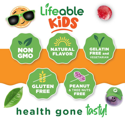 Doctors Finest Multivitamin Gummies for Kids - Vegetarian, GMO-Free & Gluten Free - Great Tasting Fruit Flavors Pectin Chews - 120 Jellies Doctors OrdersBuy Supplements Australia
