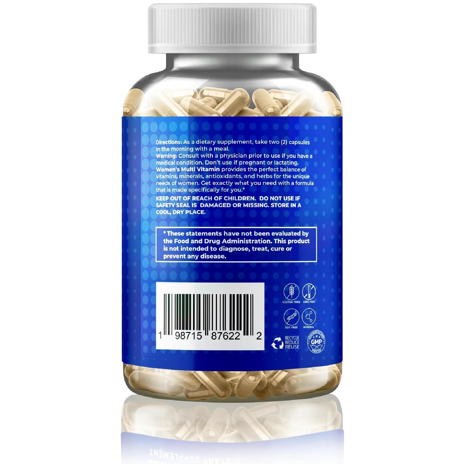 Gusevit 37-in-1 Women's Multivitamin for Immune & Stress Support, Energy Booster, Bone & Skin Health & Hair Growth | Gusevit