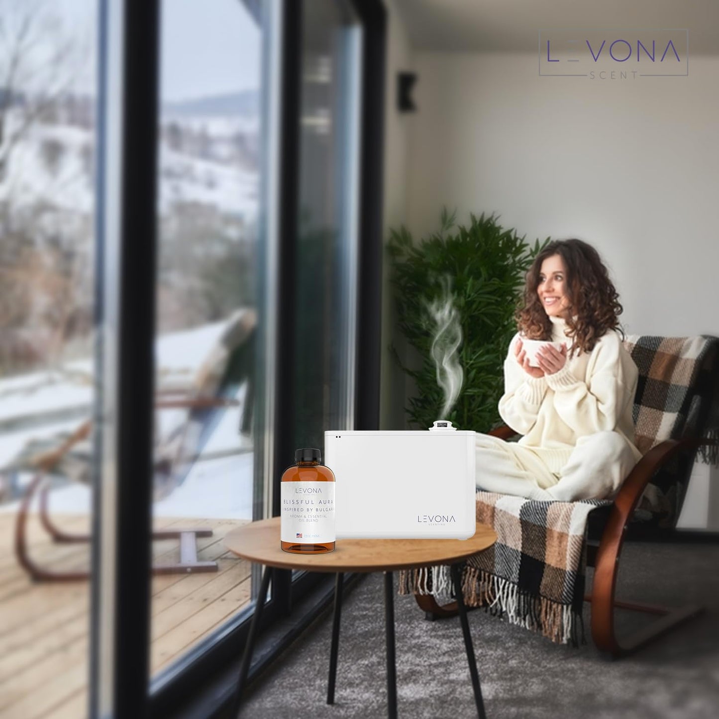 Levona Scent Essential Oils for Diffuser: Blissful Aura with Notes of Amber, Musk & Jasmine LEVONA SCENTBuy Supplements Australia
