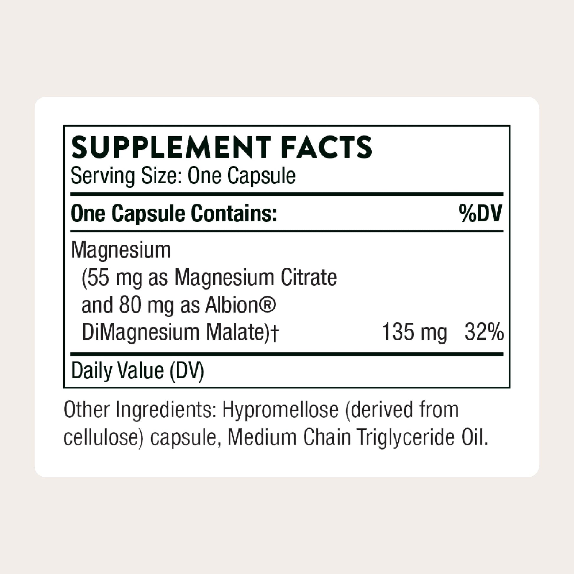 THORNE - Magnesium CitraMate - Magnesium Citrate & Malate Supplement - Supports Heart Health, Skeletal Muscles, Cardiac & Lung Function, Bone Density & More* - Third-Party Certified - 90 Servings THORNEBuy Supplements Australia