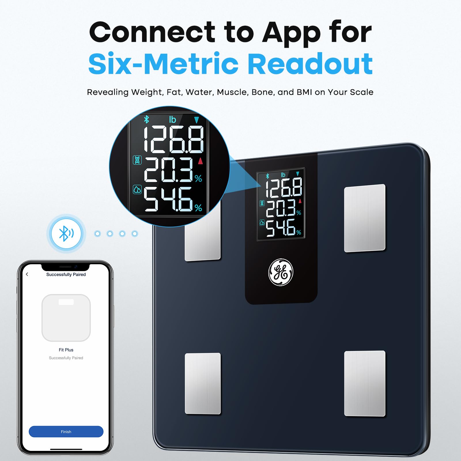 GE Smart Scale for Body Weight and Fat Percentage with All-in-one LCD Display GEBuy Supplements Australia