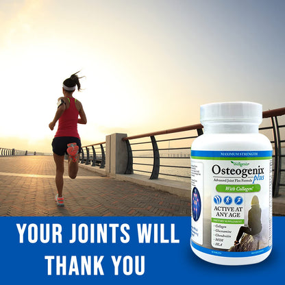 Wellgenix Osteogenix Advanced Joint Flex Formula (90 Ct) - Knee Supplement with Collagen II, Glucosamine, Chondroitin, MSM & HLA - Lubrication & Discomfort Support Tablets for Men & Women WellgenixBuy Supplements Australia