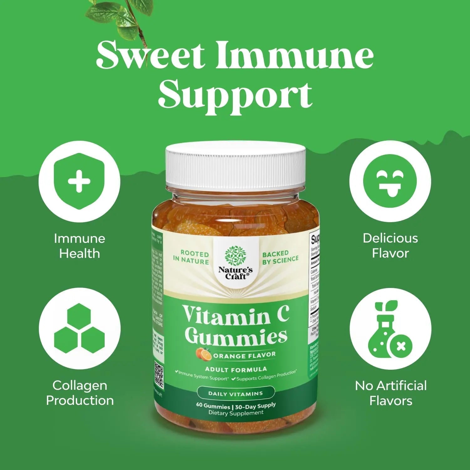 Bundle of Multivitamin Gummies for Adults - Vitamin Gummy for Energy and Immunity - Halal and Chewable Vitamin C Gummies for Adults Natures CraftBuy Supplements Australia