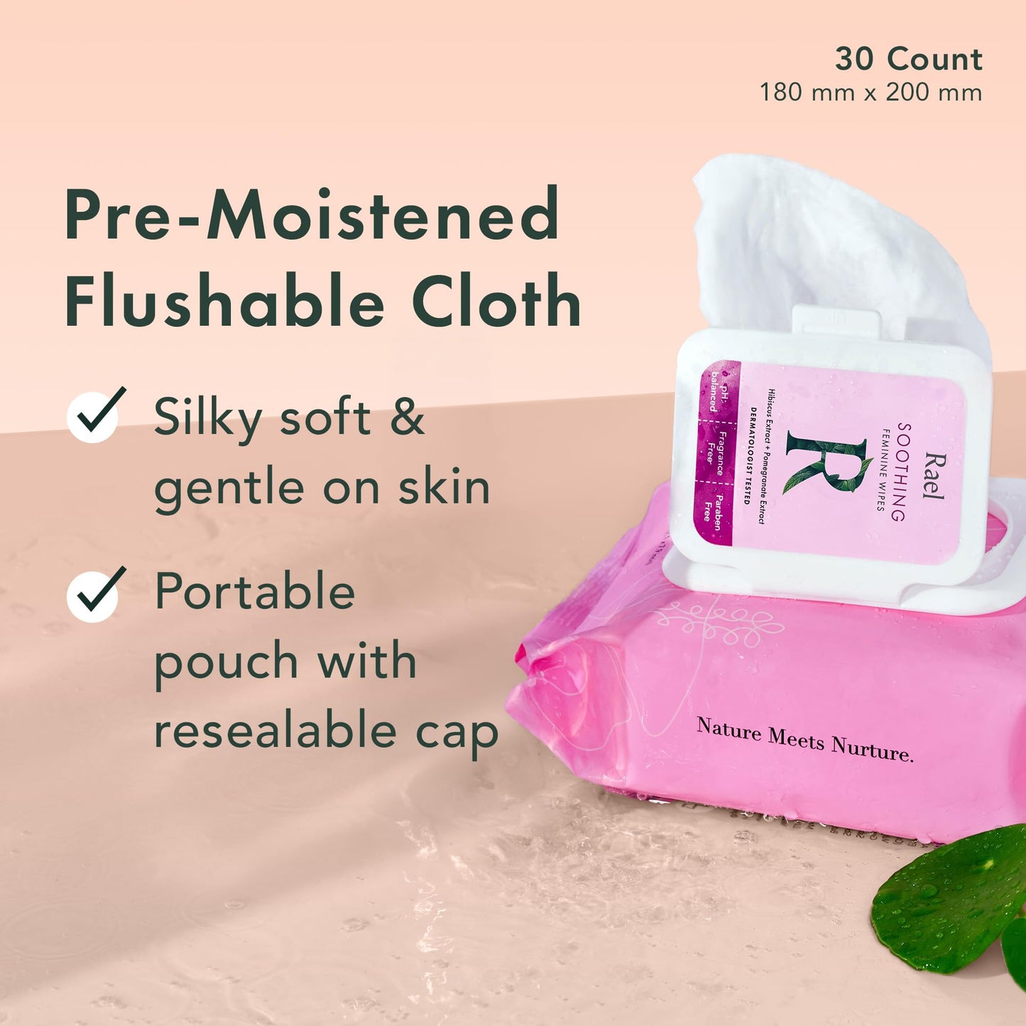 Rael Feminine Wipes, Soothing Wipes for Women - pH Balance, Clean Ingredients, All Skin Types RaelBuy Supplements Australia