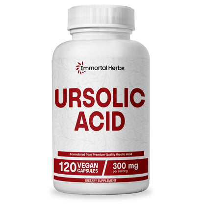 Immortal Herbs Pure Ursolic Acid Supplement 300mg, 120 Pills, Rosemary Leaf Extract Powder, Non-GMO and Gluten-Free Ursolic Acid Capsules for Women and Men Immortal HerbsBuy Supplements Australia