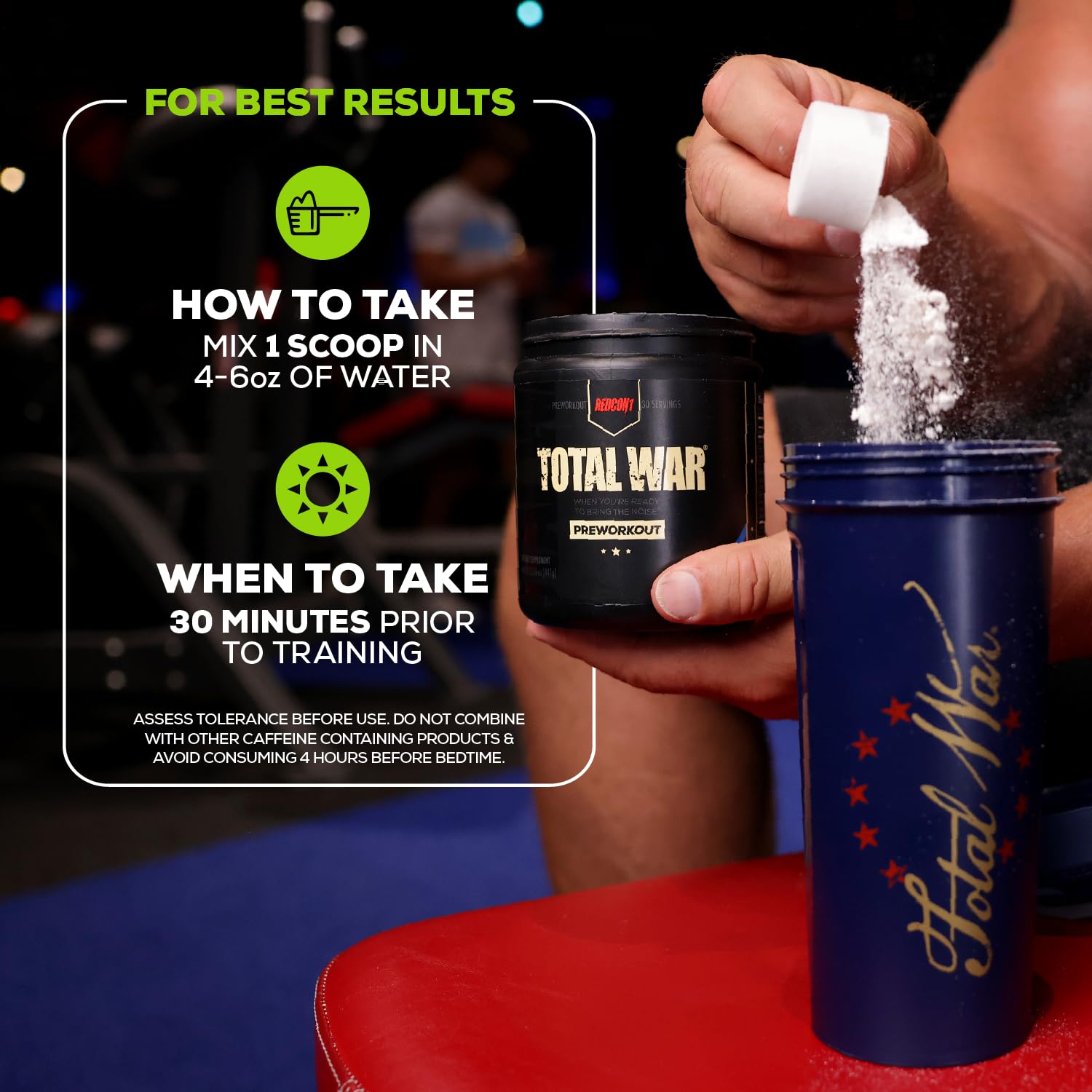 REDCON1 Total War Pre Workout - L Citrulline, Malic Acid, Green Tea Leaf Extract for Pump REDCON1Buy Supplements Australia