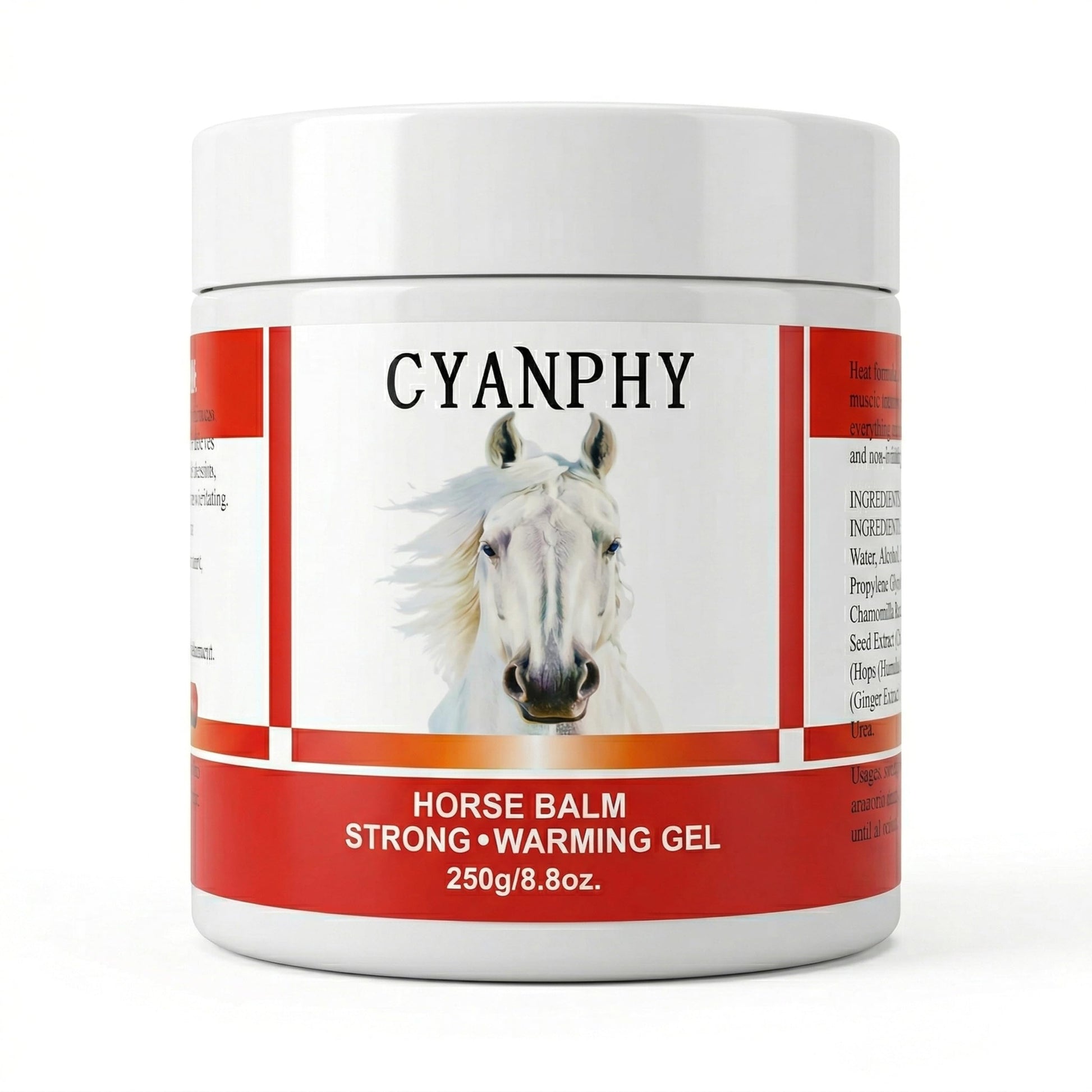 CYANPHY 250g Unisex Adult Extra Strong Horse Balm Joint Massage Cream with Fresh Scent for Muscle & Joint Massage Body for Warming Massage Gel for Hands, Feet, Legs, Knees, Waist for People CYANPHYBuy Supplements Australia