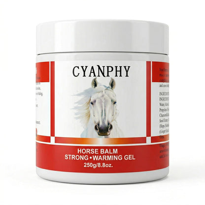 CYANPHY 250g Unisex Adult Extra Strong Horse Balm Joint Massage Cream with Fresh Scent for Muscle & Joint Massage Body for Warming Massage Gel for Hands, Feet, Legs, Knees, Waist for People CYANPHYBuy Supplements Australia