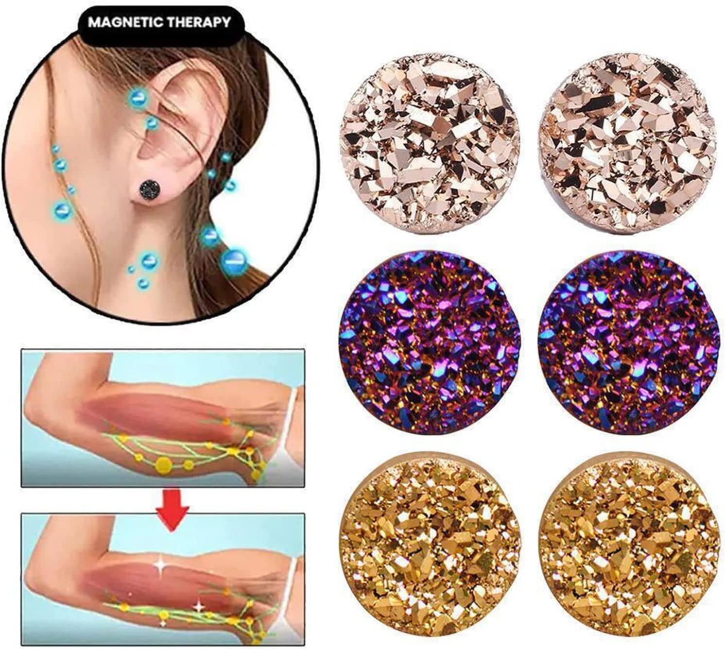 Ear Allure Magnetic Earrings, EarAllure Magnetic Earrings, Non Piercing Magnetic Acupressure vfjikiBuy Supplements Australia