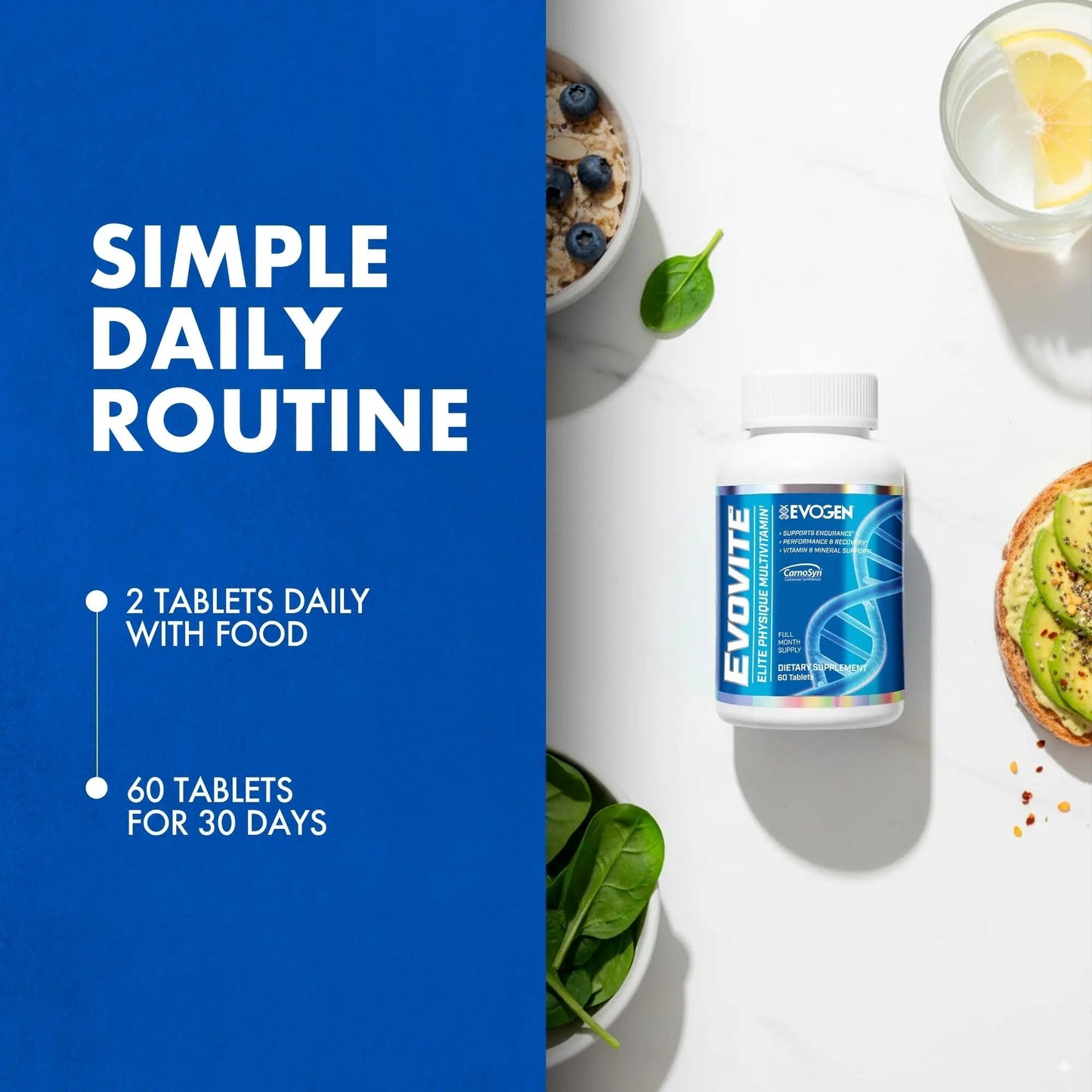 Evogen Evovite - Elite Physique Multivitamin for Women & Men | Advanced Formula for Endurance, Recovery, & Joint Health | Evogen