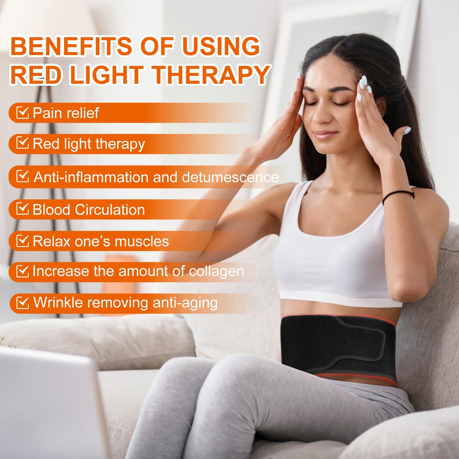 EquiZen Red Light Therapy Belt - Red Light Therapy for Body, Infrared Light Therapy Device EquiZenBuy Supplements Australia